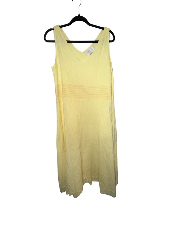 Soft Surroundings Dresses & Skirts - Soft Surroundings Pale Yellow Sleeveless V-Neck Dress
